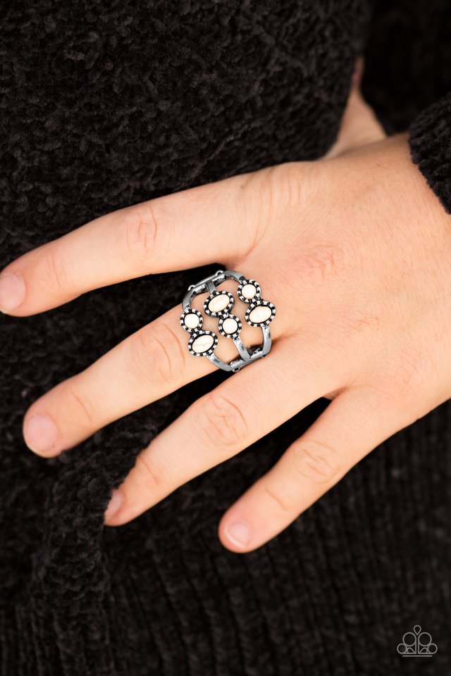 Paparazzi ♥ Sticks and STONEHENGE - White ♥ Ring