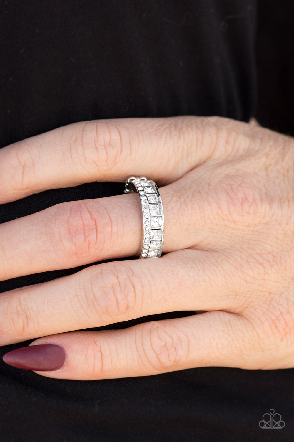 Paparazzi ♥ Money Motto - White ♥  Ring