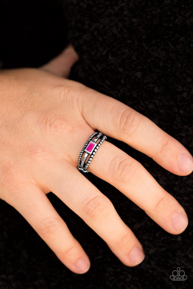 Paparazzi ♥ Street Edge - Pink ♥ Ring