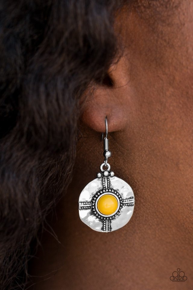 Paparazzi ♥ Southern Oasis - Yellow ♥ Earrings