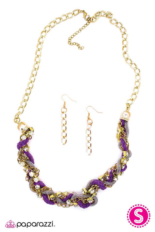 Paparazzi ♥ Braided Treasure - Purple ♥ Necklace