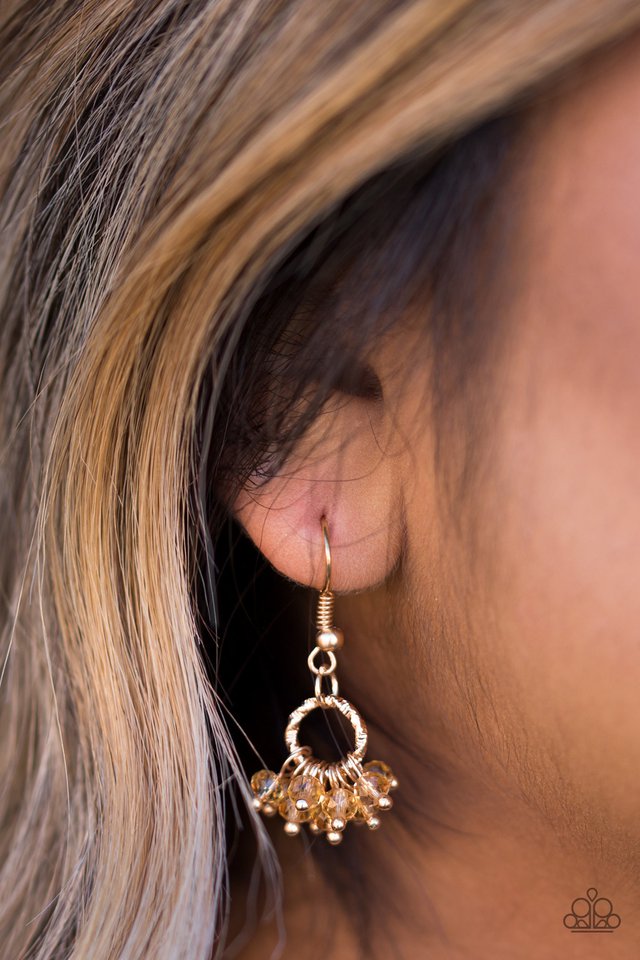 Paparazzi ♥ Spark and Shimmer - Gold ♥ Earrings