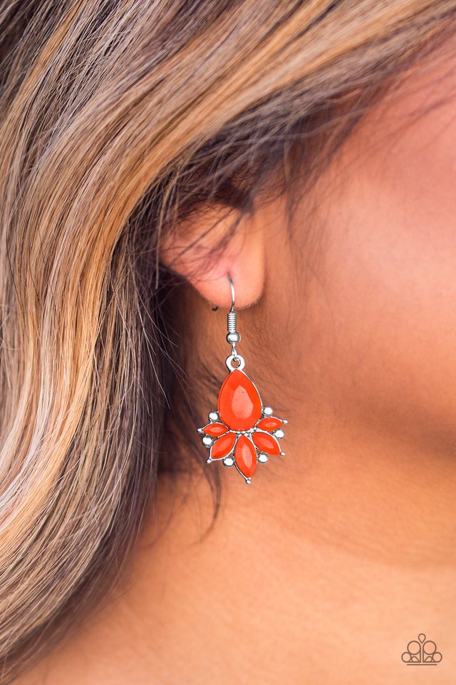 Paparazzi ♥ GLAM Up! - Orange ♥ Earrings
