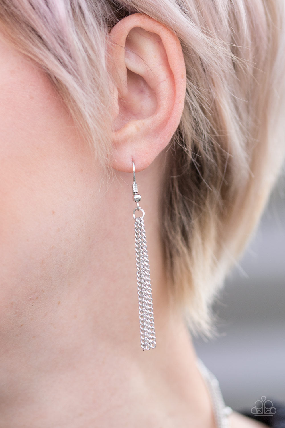 Paparazzi ♥ Chicly Casual - Silver ♥  Necklace