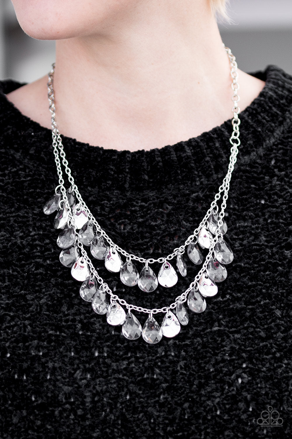 Paparazzi ♥ Storm Warning - Silver ♥  Necklace