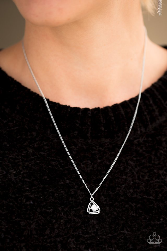 Paparazzi ♥ Prismatic Princess - White ♥ Necklace