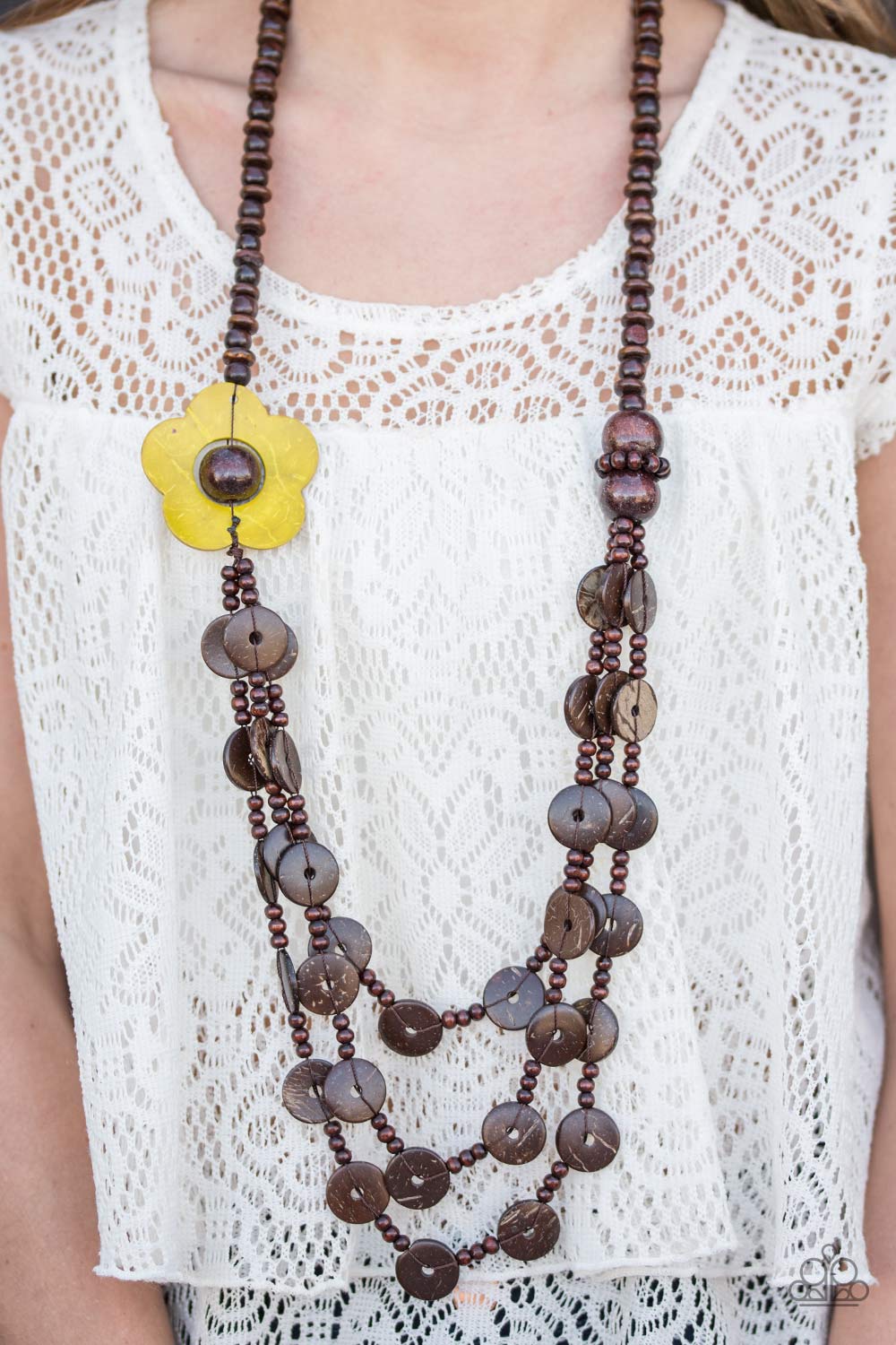 Paparazzi ♥ Honolulu Hula - Yellow ♥  Necklace