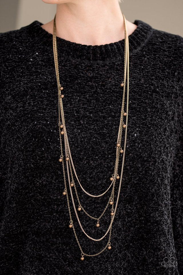 Paparazzi ♥ Come Out and SLAY - Brass ♥ Necklace