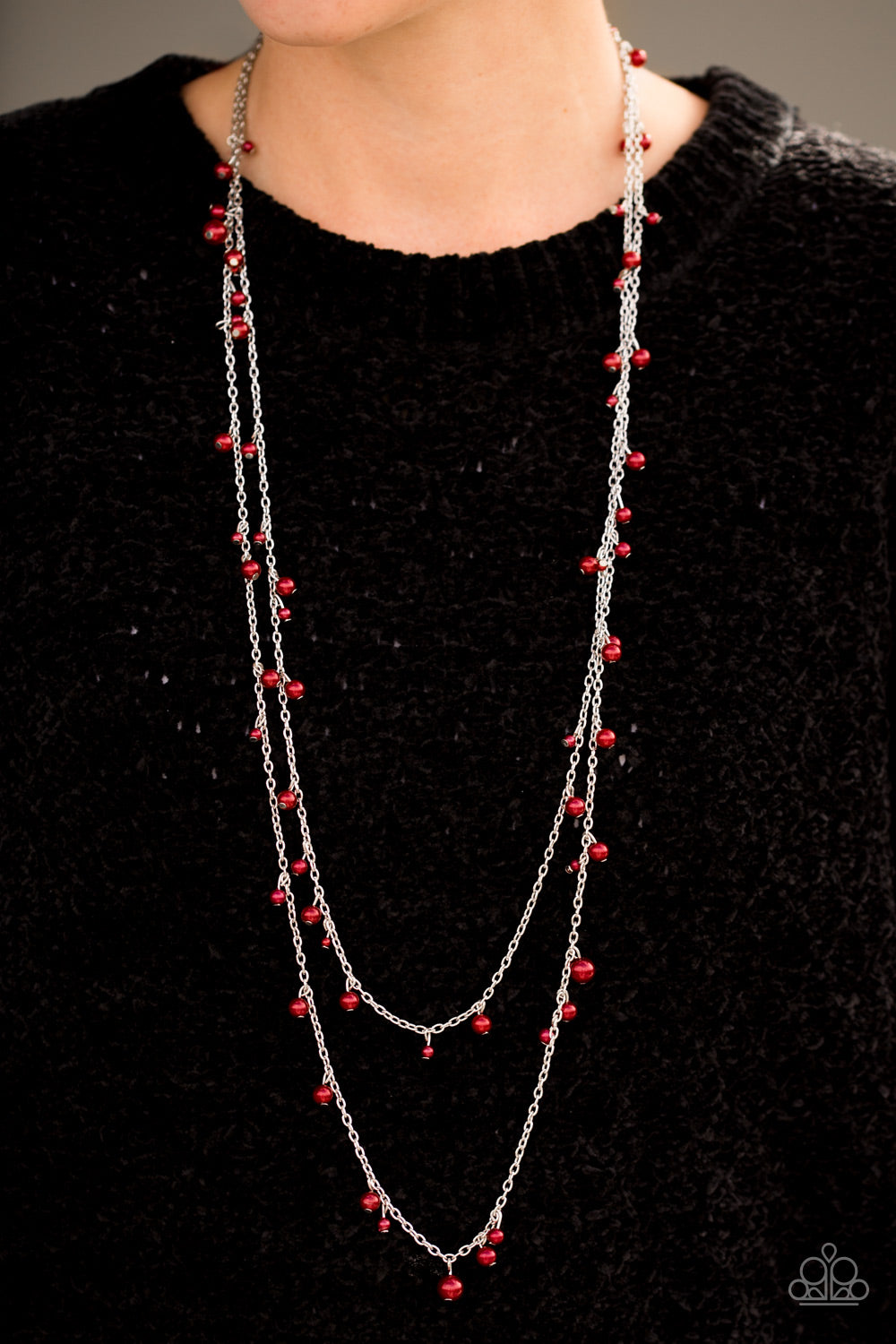 Paparazzi ♥ A Good GLAM Is Hard To Find - Red ♥  Necklace