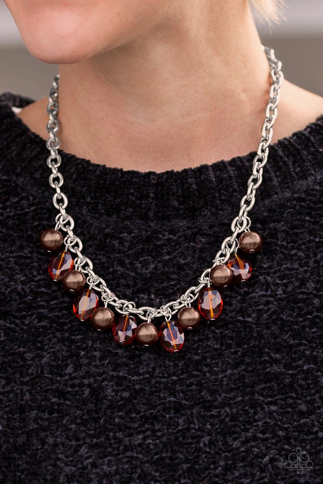 Paparazzi ♥ Celebrity Status - Brown ♥ Necklace