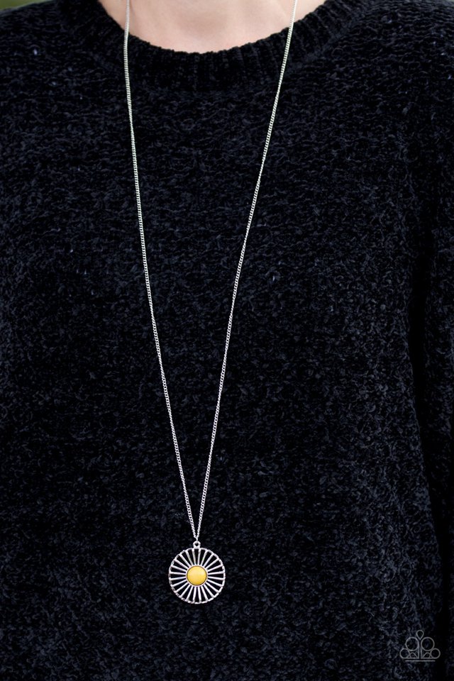 Paparazzi ♥ She WHEEL Be Loved - Yellow ♥ Necklace