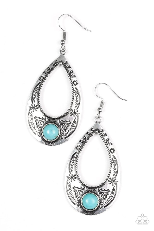 Paparazzi ♥ South Pacific - Blue ♥ Earrings