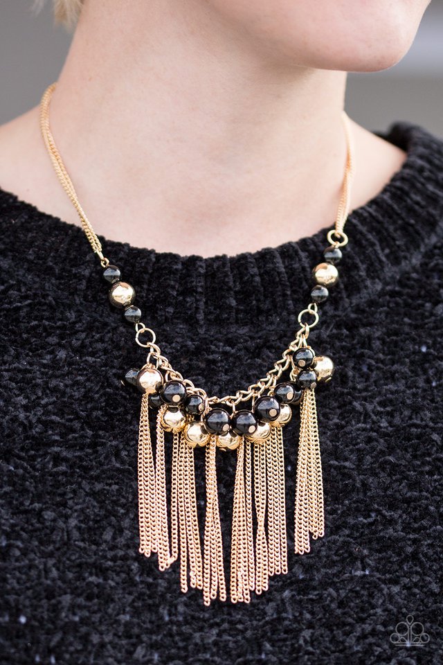 Paparazzi ♥ Modern Mechanics - Black ♥ Necklace
