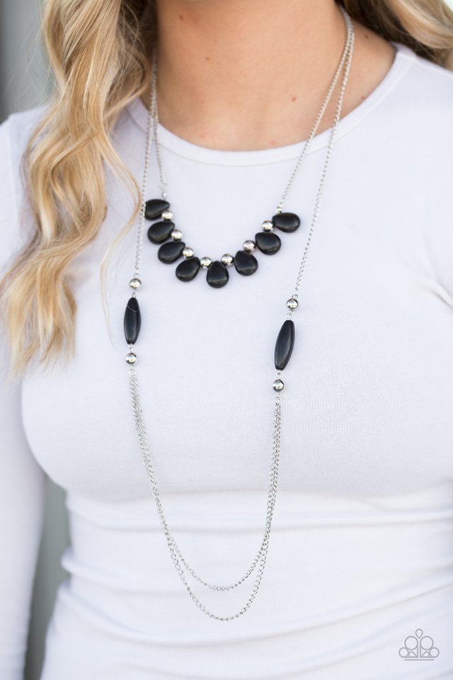 Paparazzi ♥ Call Me Mother Nature - Black ♥ Necklace