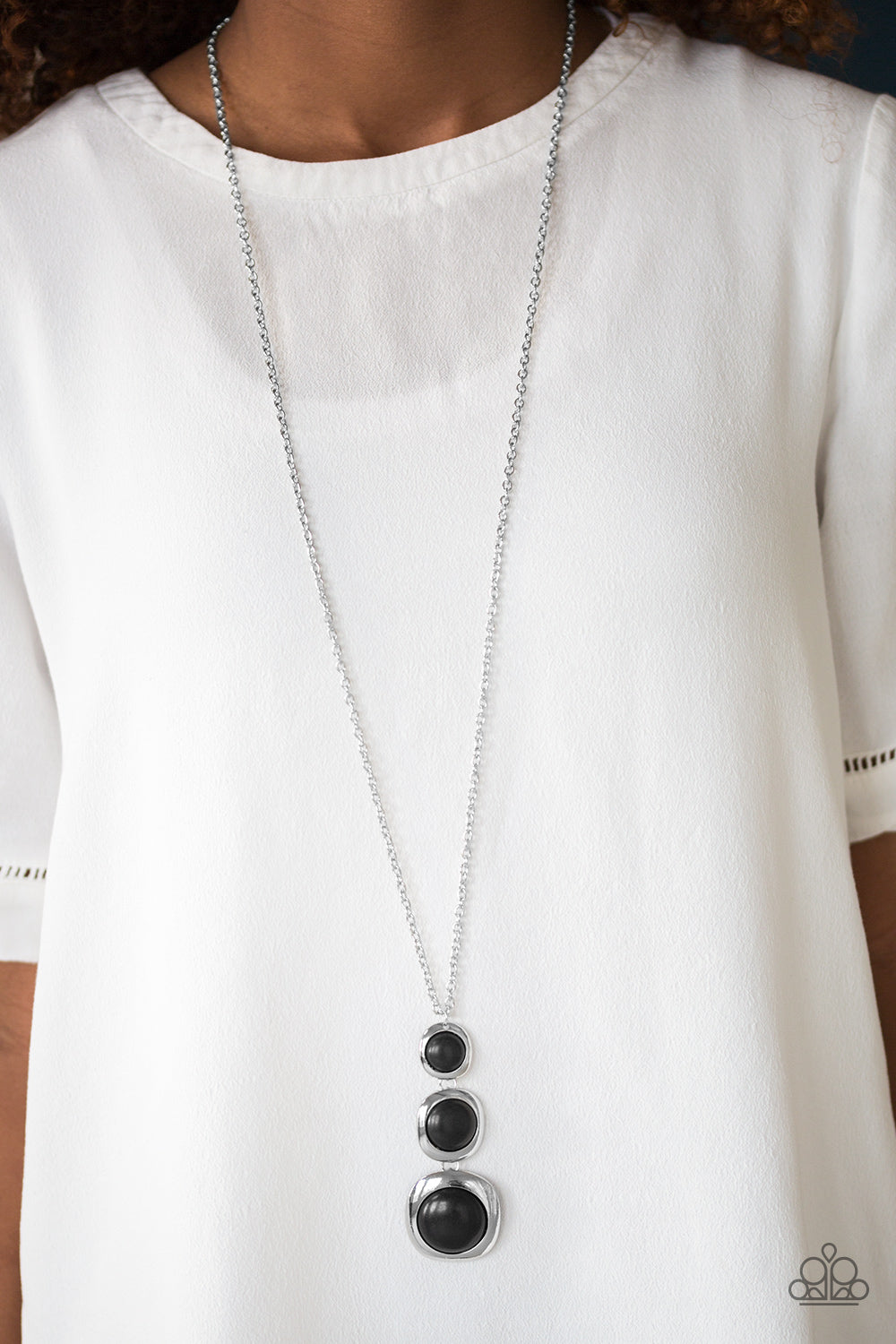 Paparazzi ♥ Stone Tranquility - Black ♥  Necklace