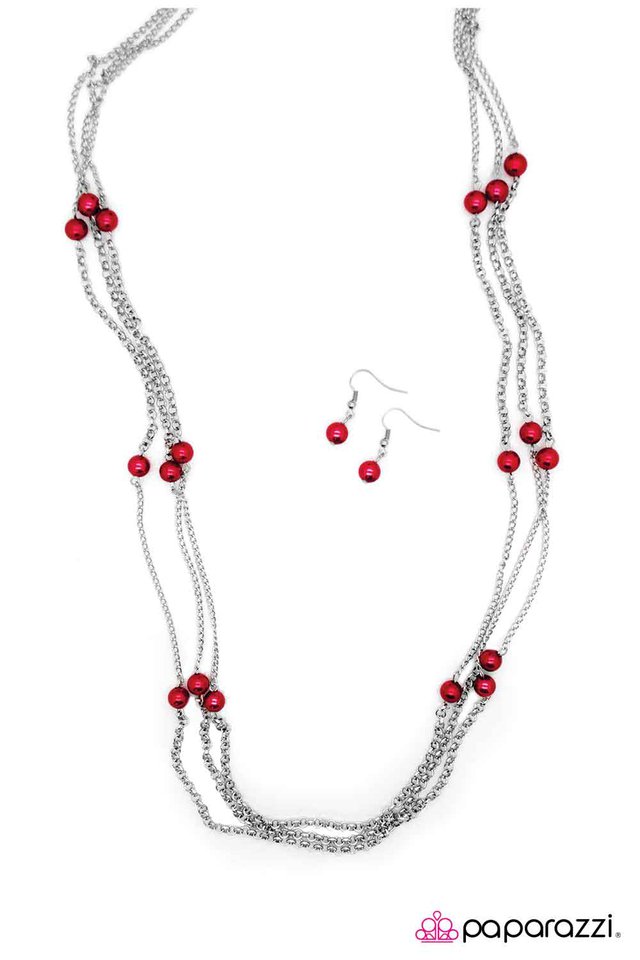 Paparazzi ♥ Carry On - Red ♥ Necklace