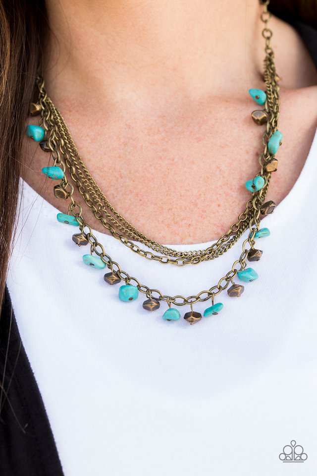 Paparazzi ♥ Canyon Escape - Brass ♥ Necklace