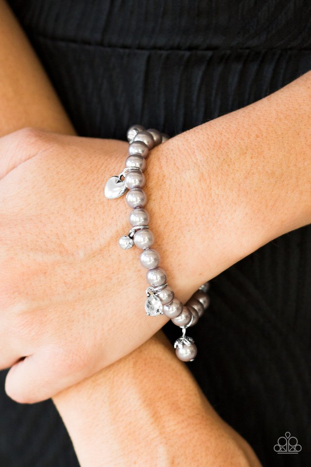 Paparazzi ♥ Big Time Crush - Silver ♥ Bracelet