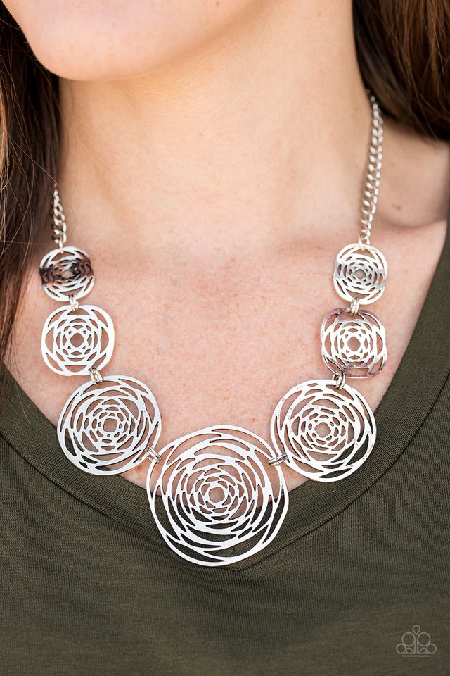 Paparazzi ♥ Cave Vogue - Silver ♥ Necklace