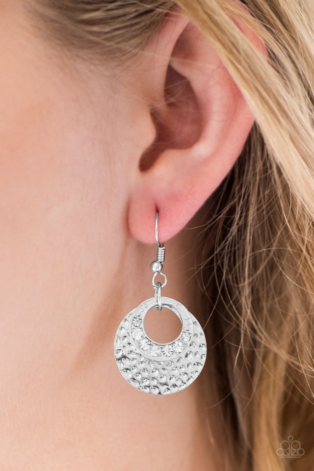 Paparazzi ♥ So GLAM You Made It! - White ♥ Earrings