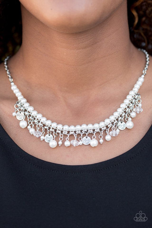 Paparazzi ♥ Glamour Trove - White ♥ Necklace