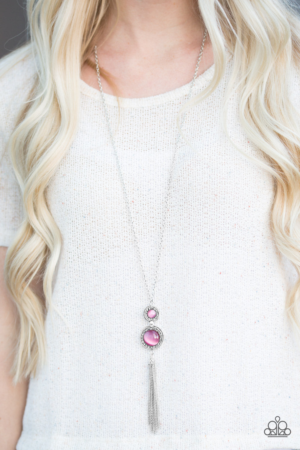 Paparazzi ♥ I WHEEL, If You WHEEL - Pink ♥  Necklace