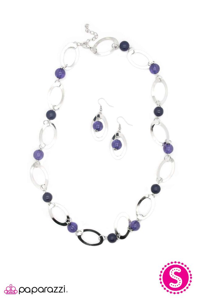 Paparazzi ♥ Leisurely Luminous - Blue ♥ Necklace