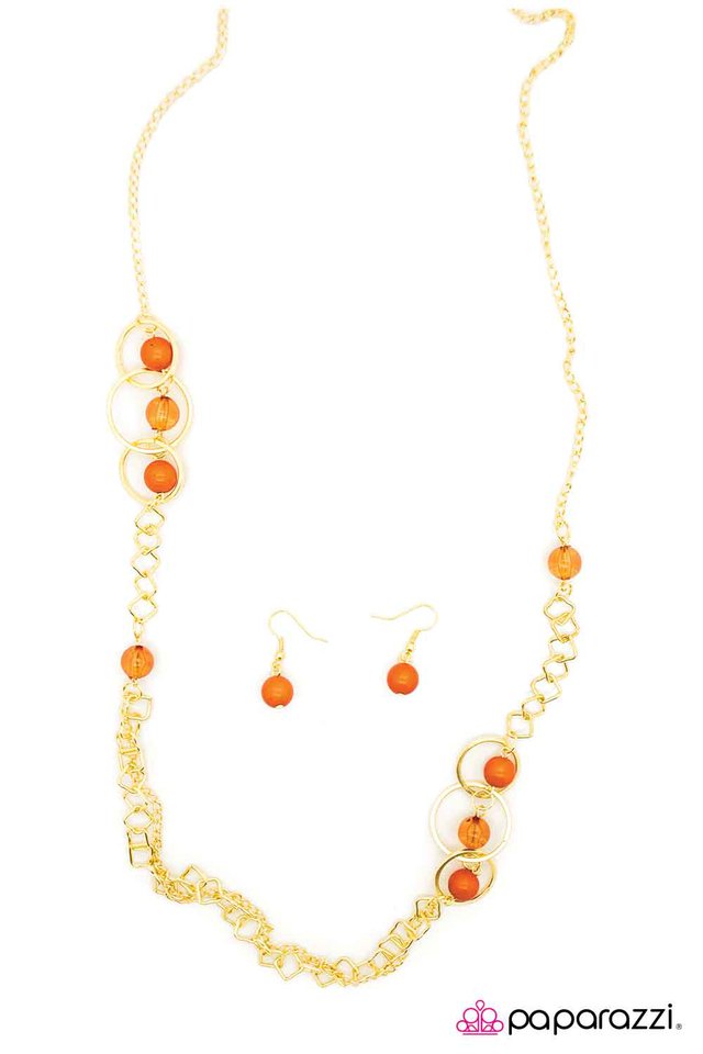 Paparazzi ♥ Orange Crush - Orange ♥ Necklace