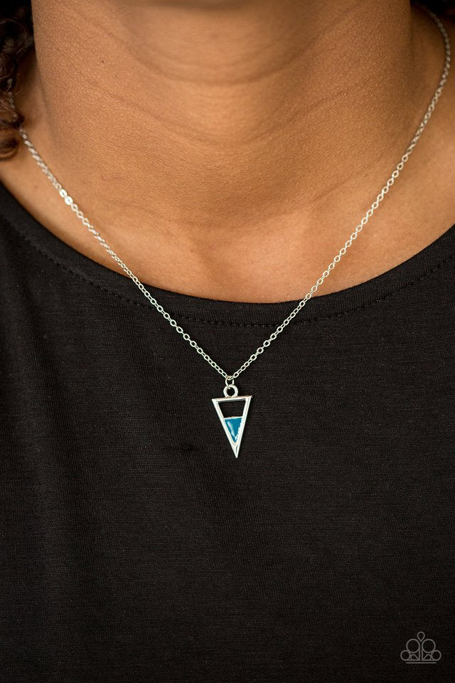 Paparazzi ♥ Girl With Edge - Blue ♥ Necklace