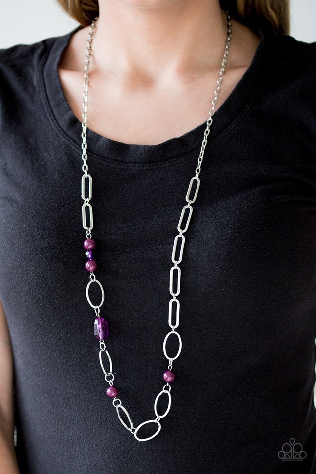 Paparazzi ♥ Marvelously Modern - Purple ♥ Necklace