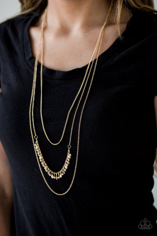 Paparazzi ♥ Simply Serene - Gold ♥ Necklace