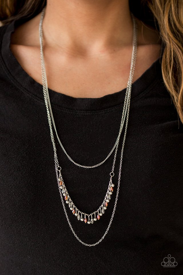 Paparazzi ♥ Simply Serene - Orange ♥ Necklace