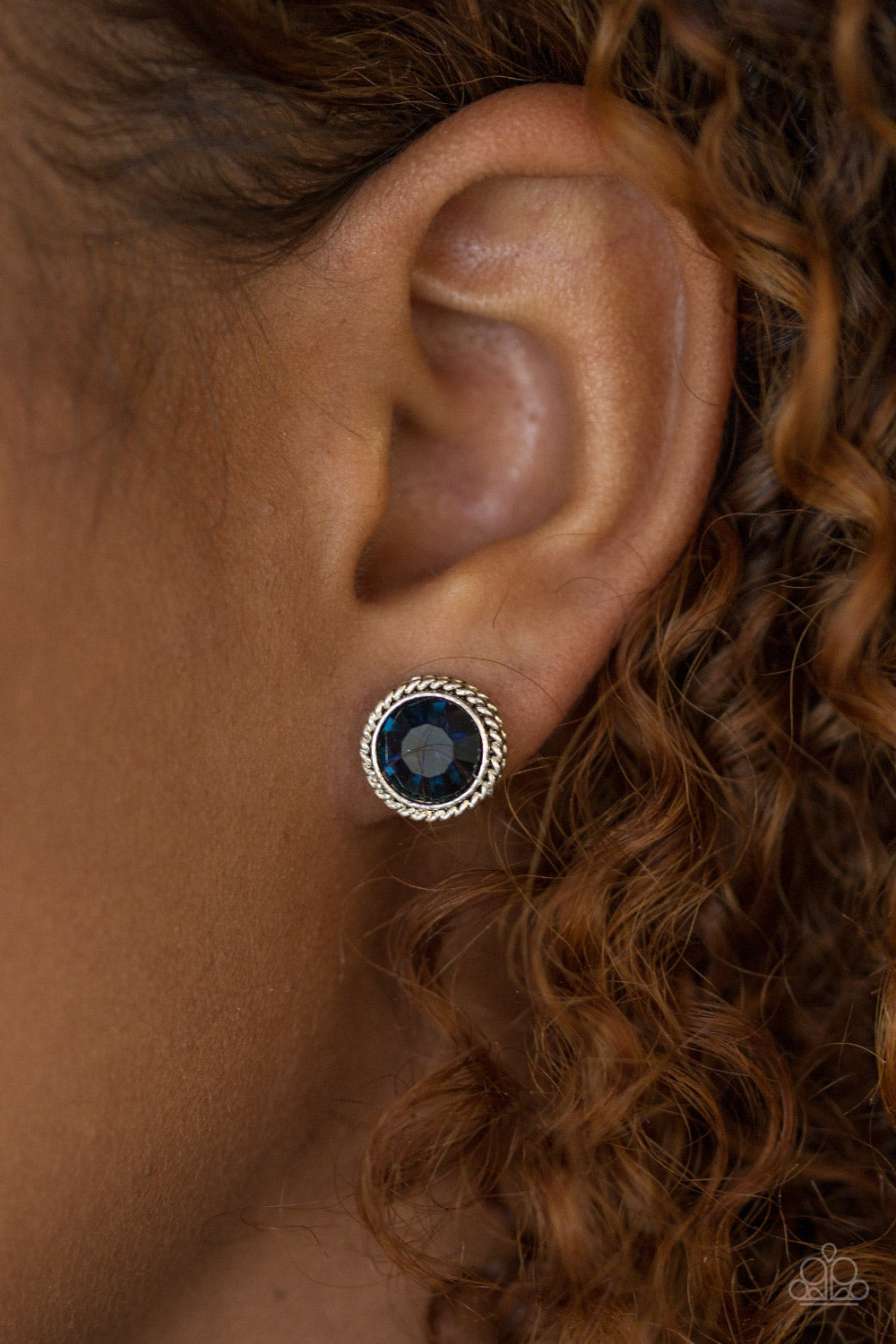 Paparazzi ♥ GLAM Over - Blue Post ♥  Post Earrings