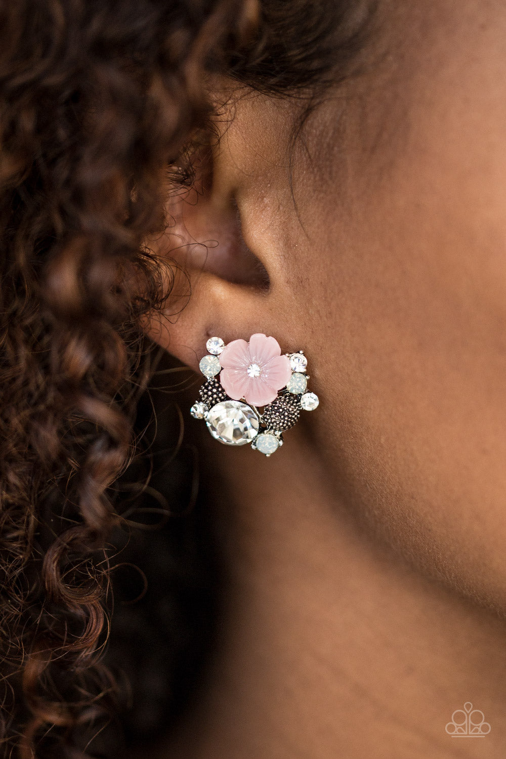 Paparazzi ♥ Lily Valleys - Pink Post ♥  Post Earrings