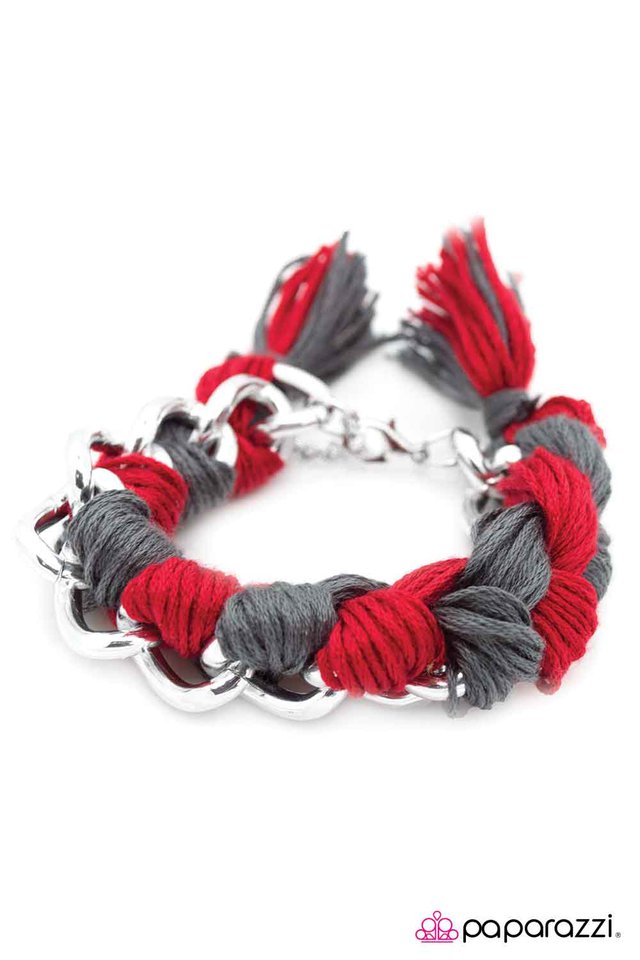 Paparazzi ♥ Hanging By a Thread - Red ♥ Bracelet