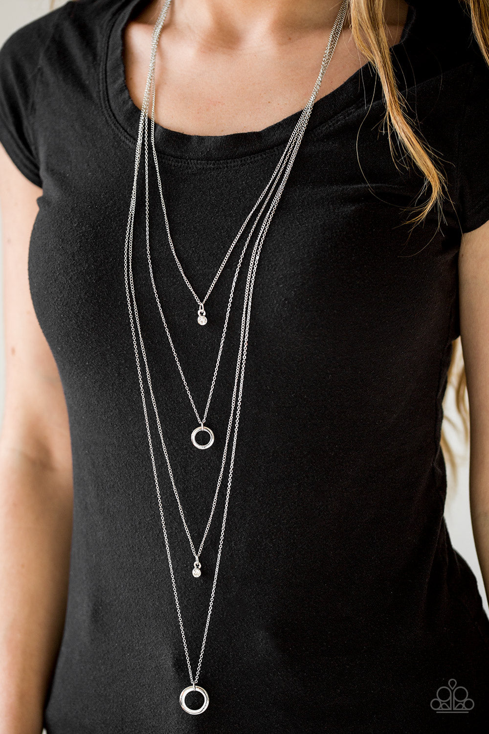 Paparazzi ♥ All About Elegance - White ♥  Necklace