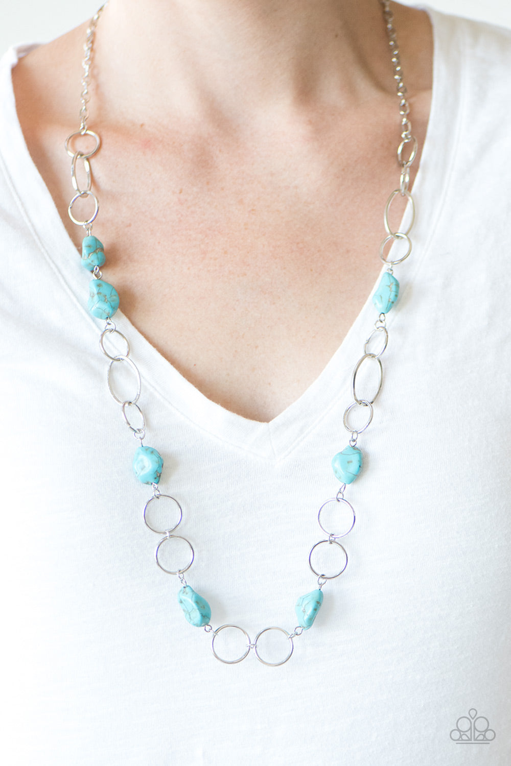 Paparazzi ♥ Canyon Trip - Blue ♥  Necklace