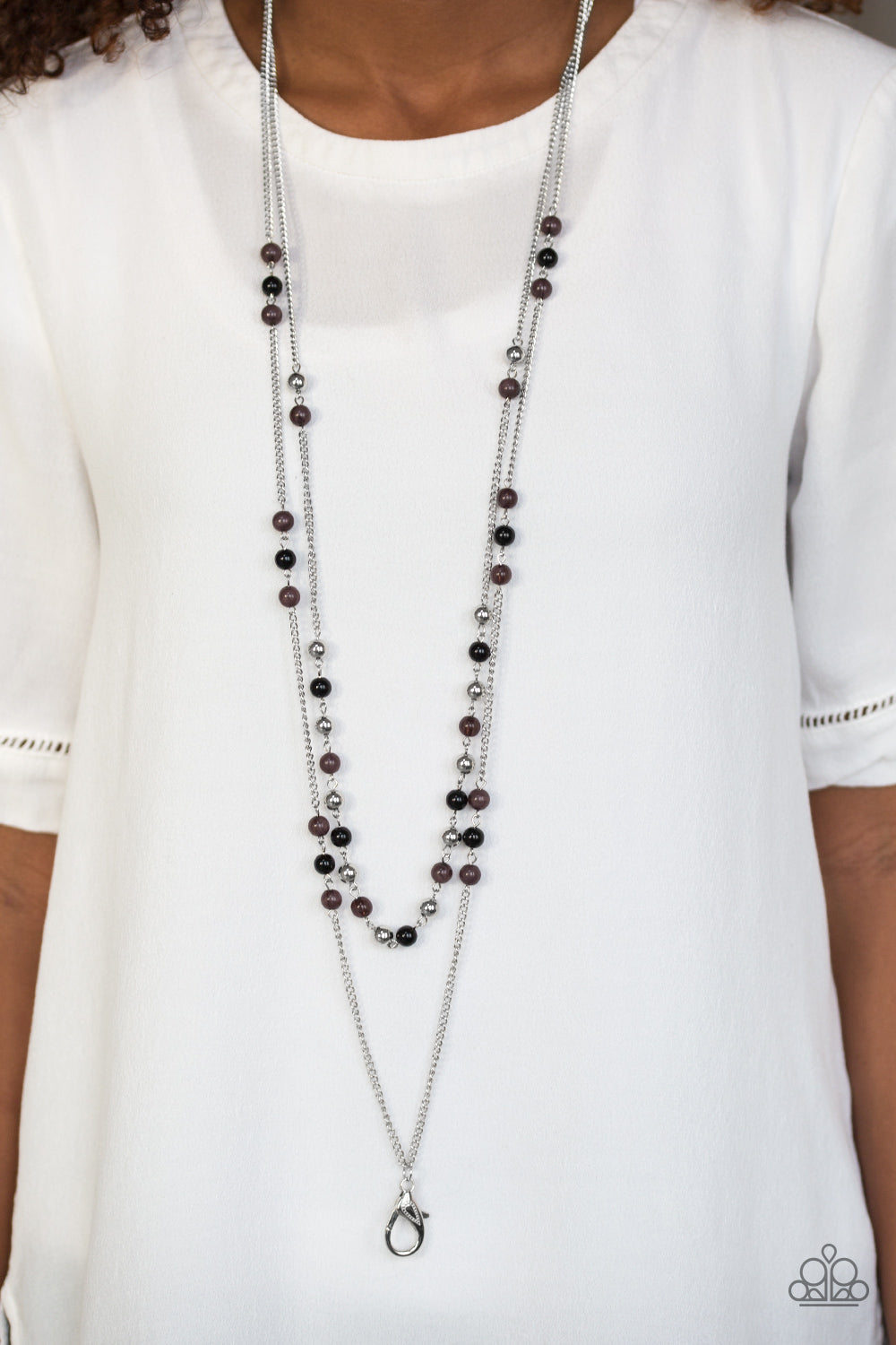 Paparazzi ♥ Prismatic Sunsets - Black Lanyard ♥  Lanyard