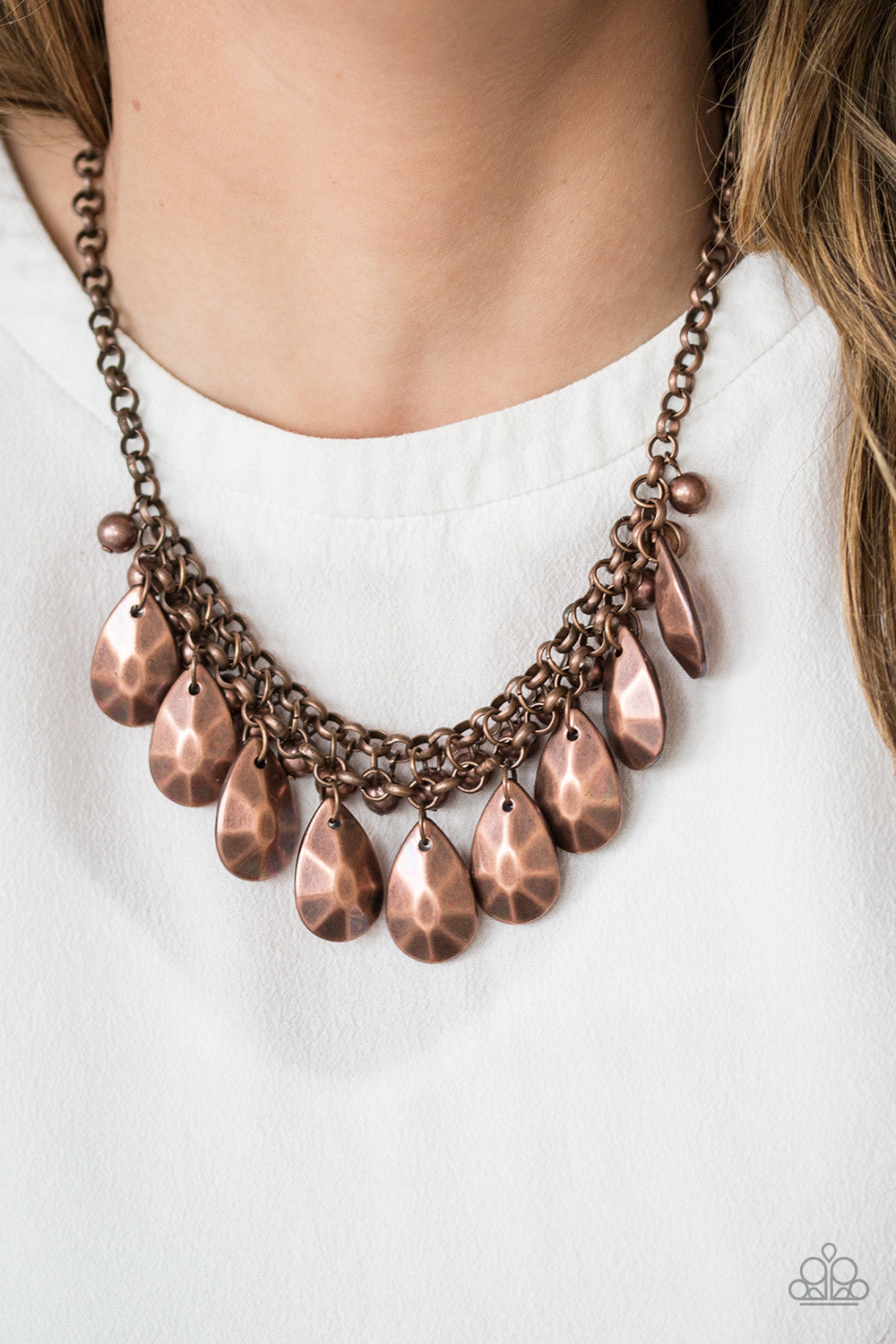 Paparazzi ♥ La DIVA Loca - Copper ♥  Necklace