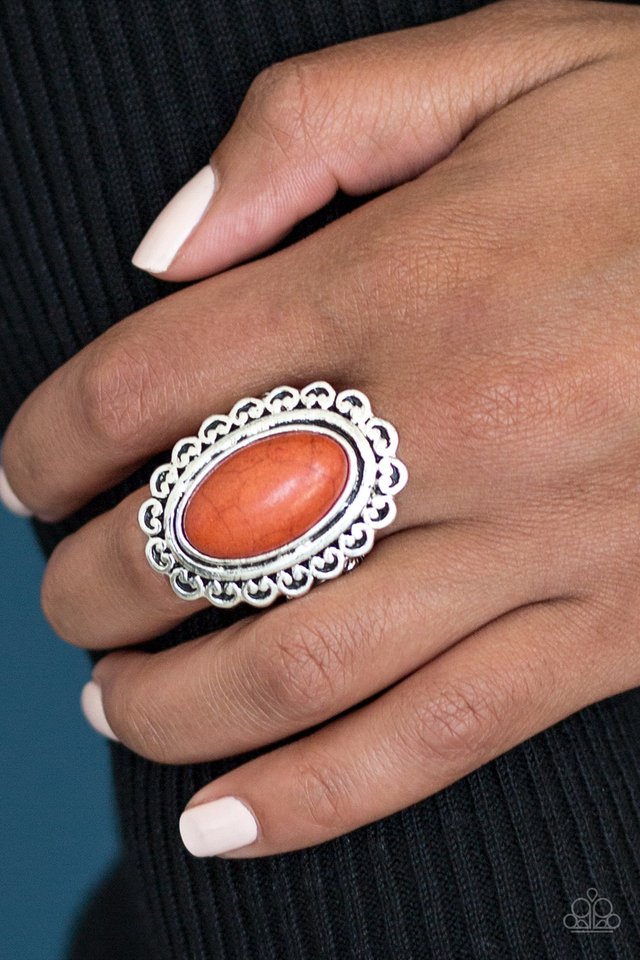 Paparazzi ♥ Western Wayfarer - Orange ♥ Ring