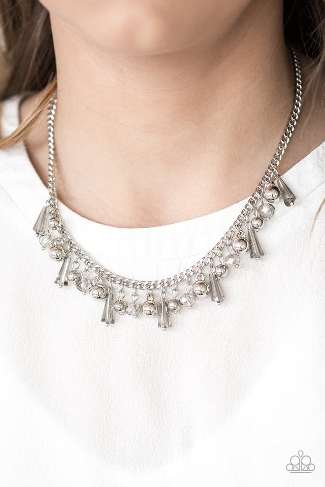 Paparazzi ♥ Twinkling Treasure Trove - Silver ♥ Necklace