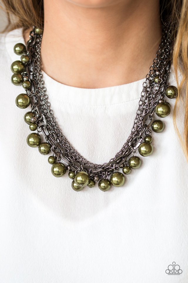Paparazzi ♥ Shipwrecked Shimmer - Green ♥ Necklace