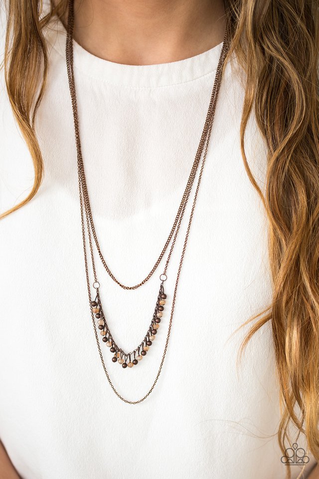 Paparazzi ♥ Twinkly Troves - Copper ♥ Necklace