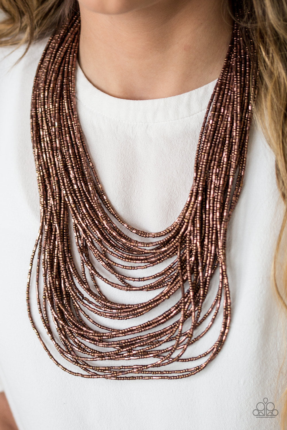 Paparazzi ♥ Ice Storm - Copper ♥  Necklace