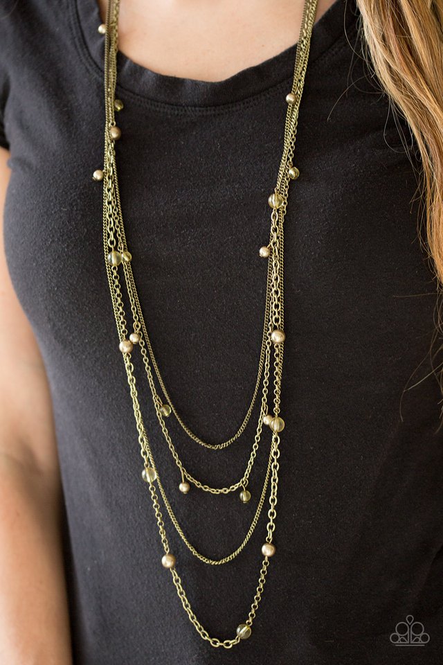 Paparazzi ♥ City Cache - Brass ♥ Necklace