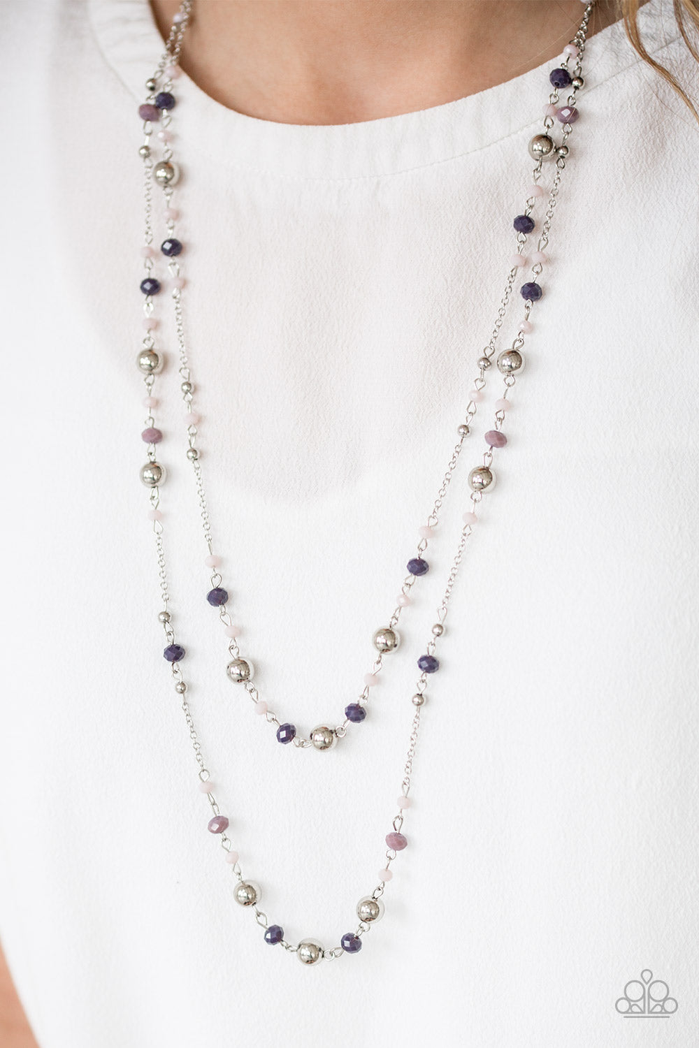 Paparazzi ♥ Grotto Glow - Purple ♥  Necklace