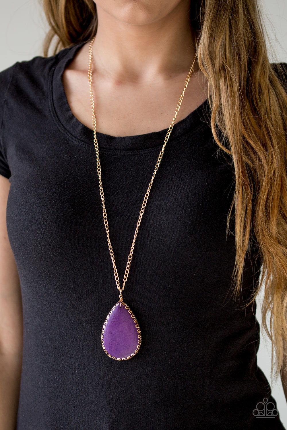 Paparazzi ♥ Stone Magnificence - Purple ♥  Necklace