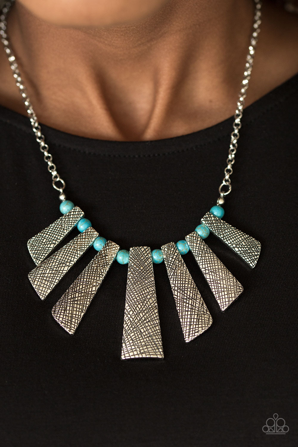 Paparazzi ♥ Sassy Stonehenge - Blue ♥  Necklace