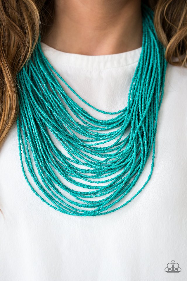 Paparazzi ♥ Ice Storm - Blue ♥ Necklace