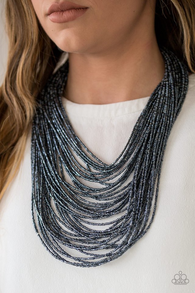 Paparazzi ♥ Ice Storm - Blue ♥ Necklace